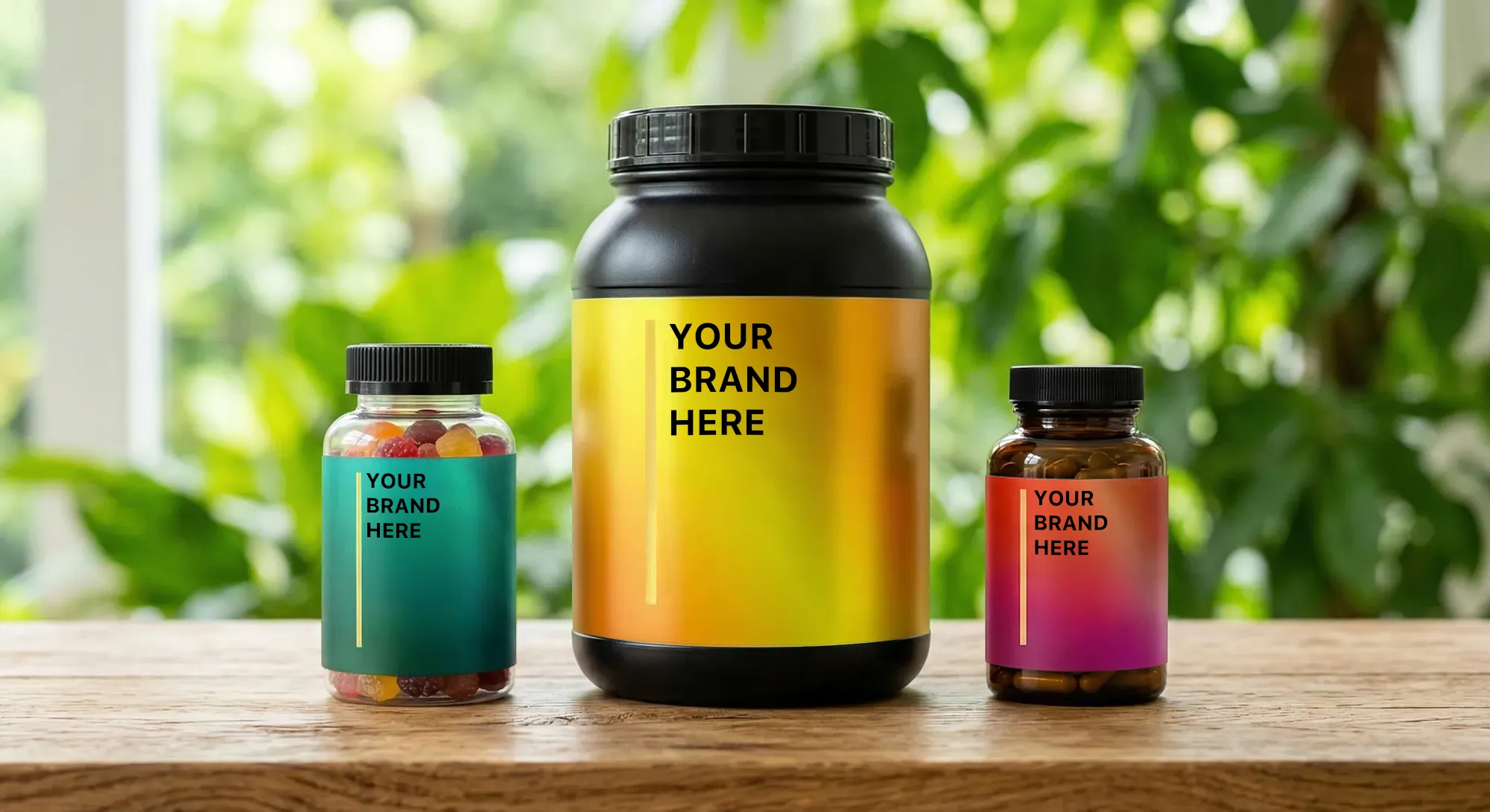 Custom branded supplement products